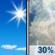 Thursday: A 30 percent chance of showers and thunderstorms after noon.  Mostly sunny, with a high near 89. Northeast wind around 5 mph becoming southwest in the afternoon. Winds could gust as high as 25 mph. 