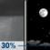 Friday Night: A chance of showers and thunderstorms before 9pm, then a chance of showers between 9pm and midnight.  Partly cloudy, with a low around 49. Chance of precipitation is 30%.